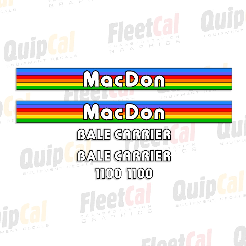 MacDon Bale Carrier Decals