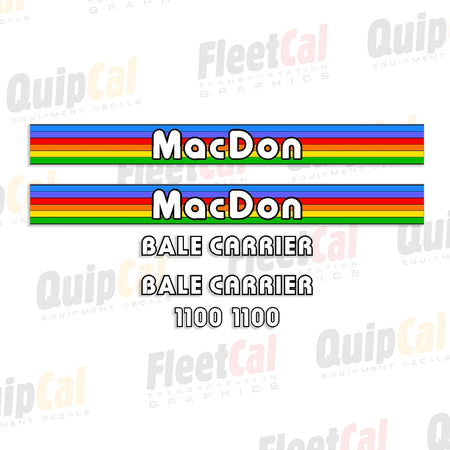 MacDon Bale Carrier Decals