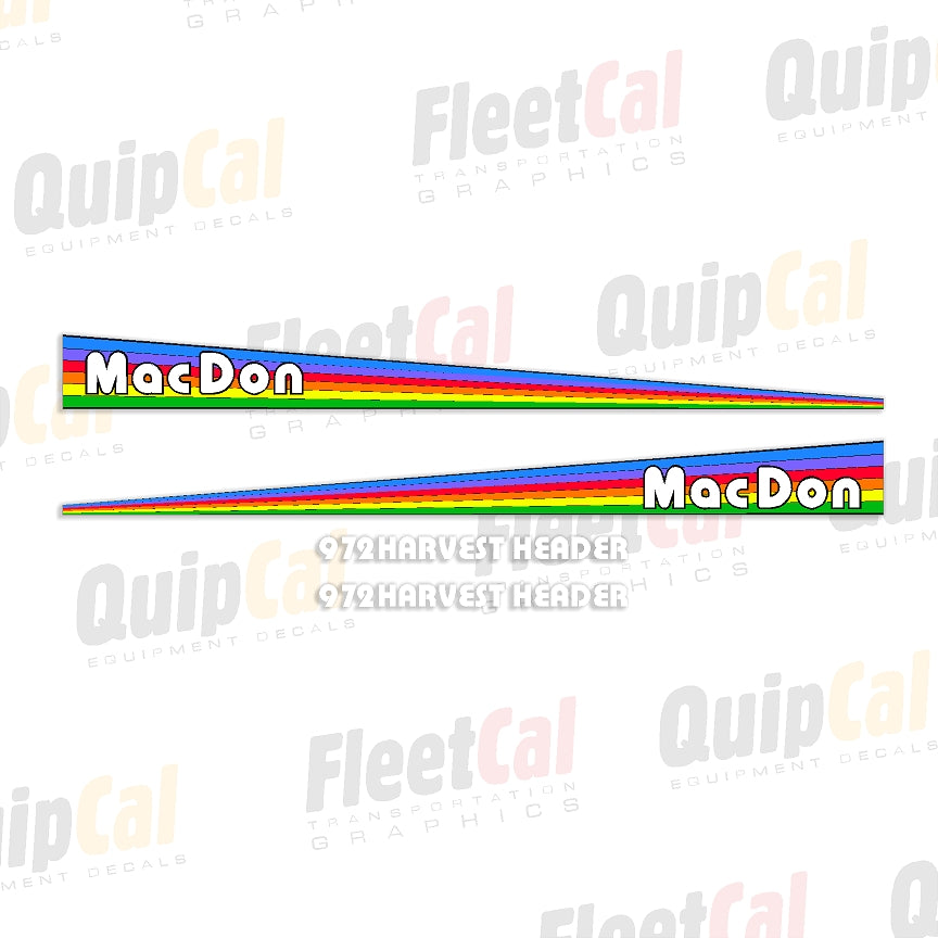 MacDon Header Decals