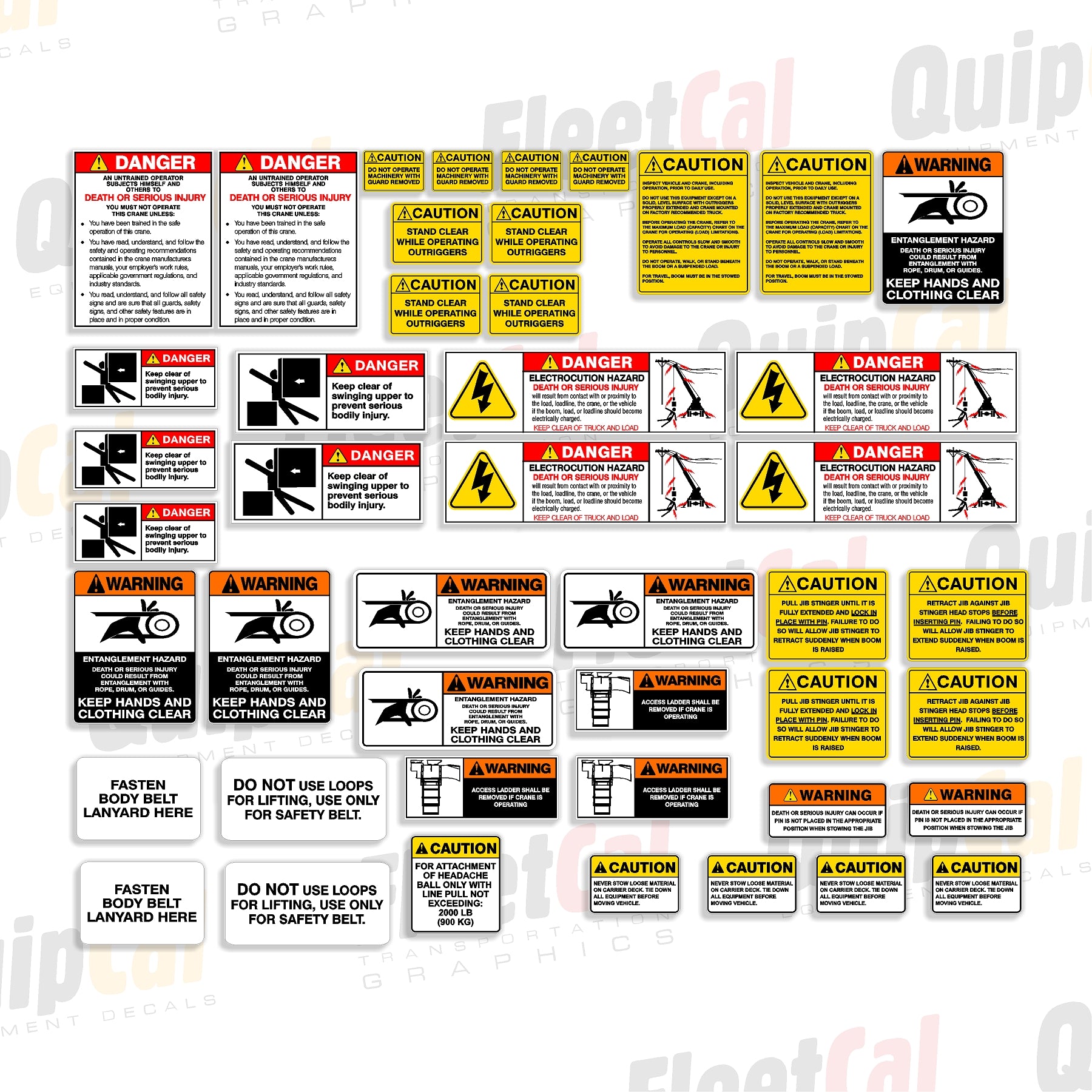 Manitex Crane Decals