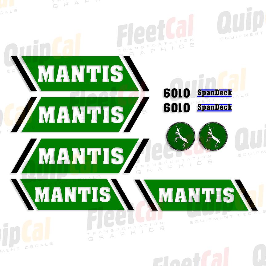 Mantis 6010 SpanDeck Marking Decal Set