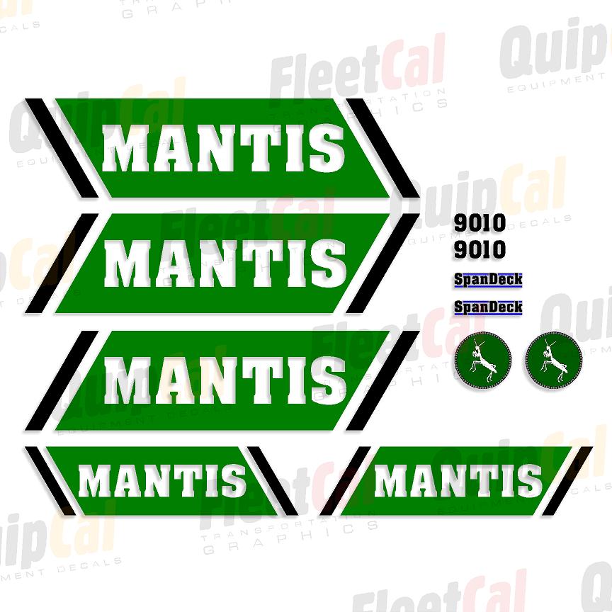 Mantis 9010 SpanDeck Marking Decal Set