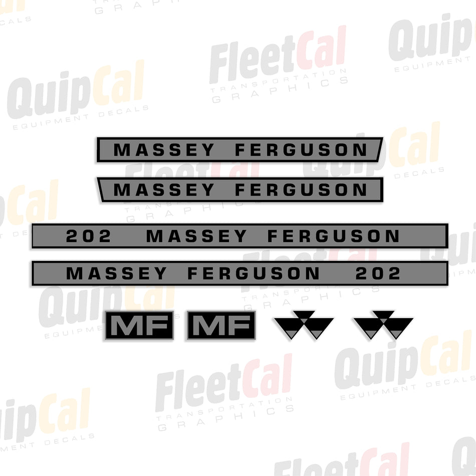 Massey Ferguson Industrial Tractor Decal Set