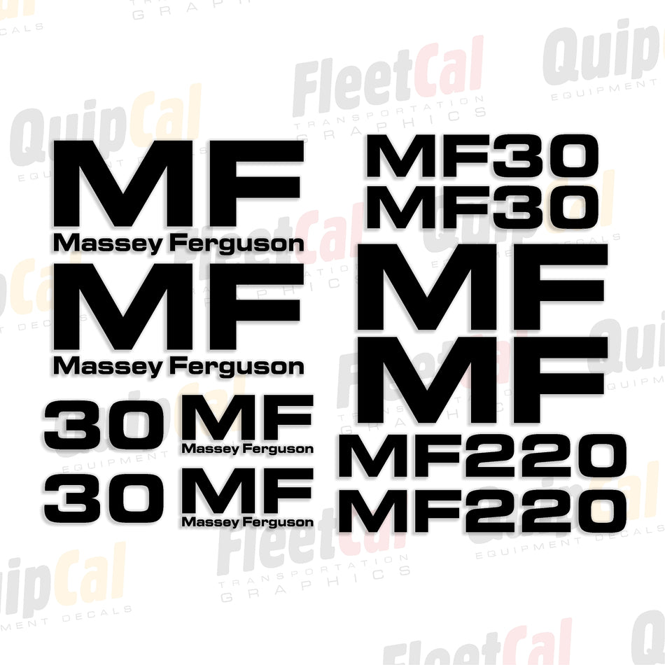 Massey Ferguson Industrial Loader Backhoe Decals