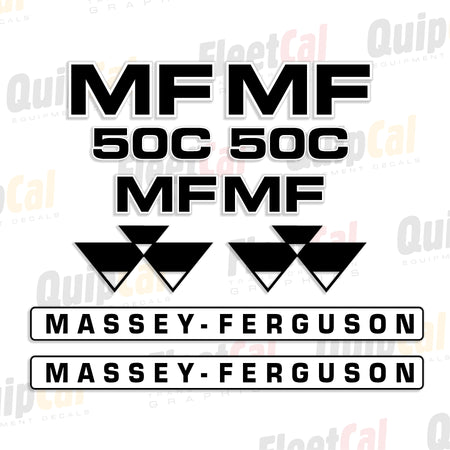 Massey Ferguson Industrial Loader Backhoe Decals