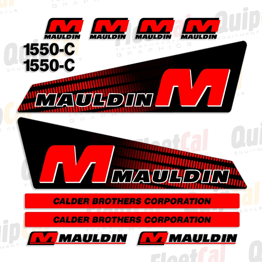 Mauldin Paver Decals