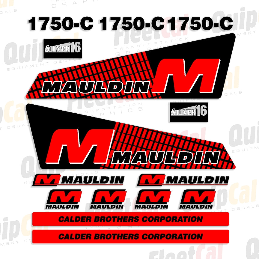 Mauldin Paver Decals