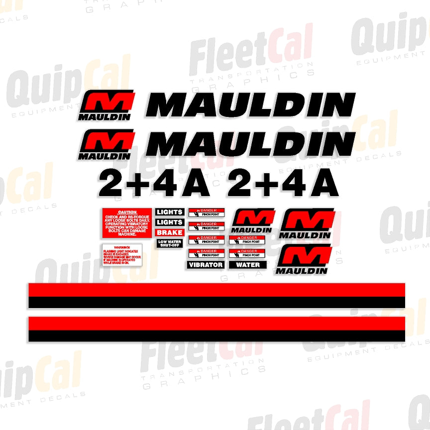 Mauldin Double Drum Roller Decals