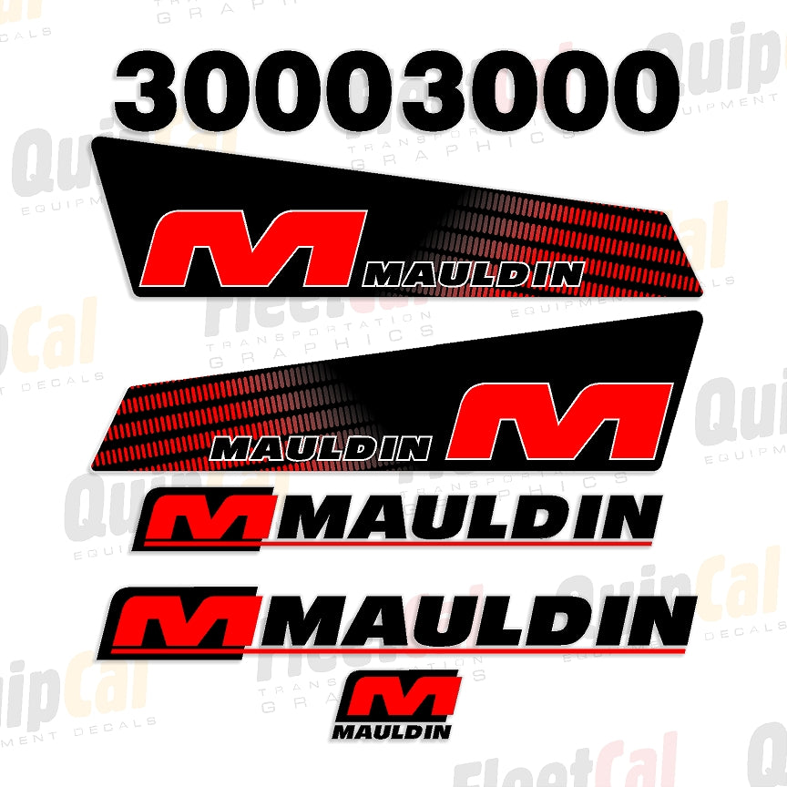 Mauldin Double Drum Roller Decals