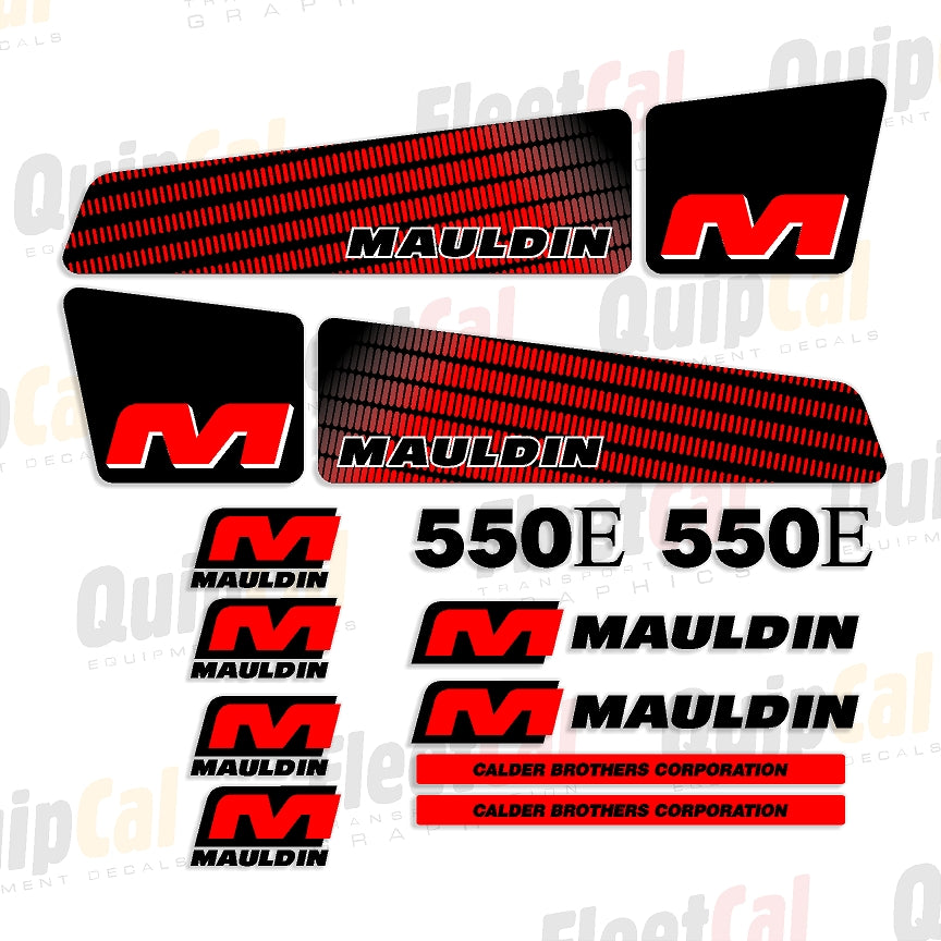 Mauldin Paver Decals