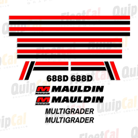 Mauldin Grader Decals