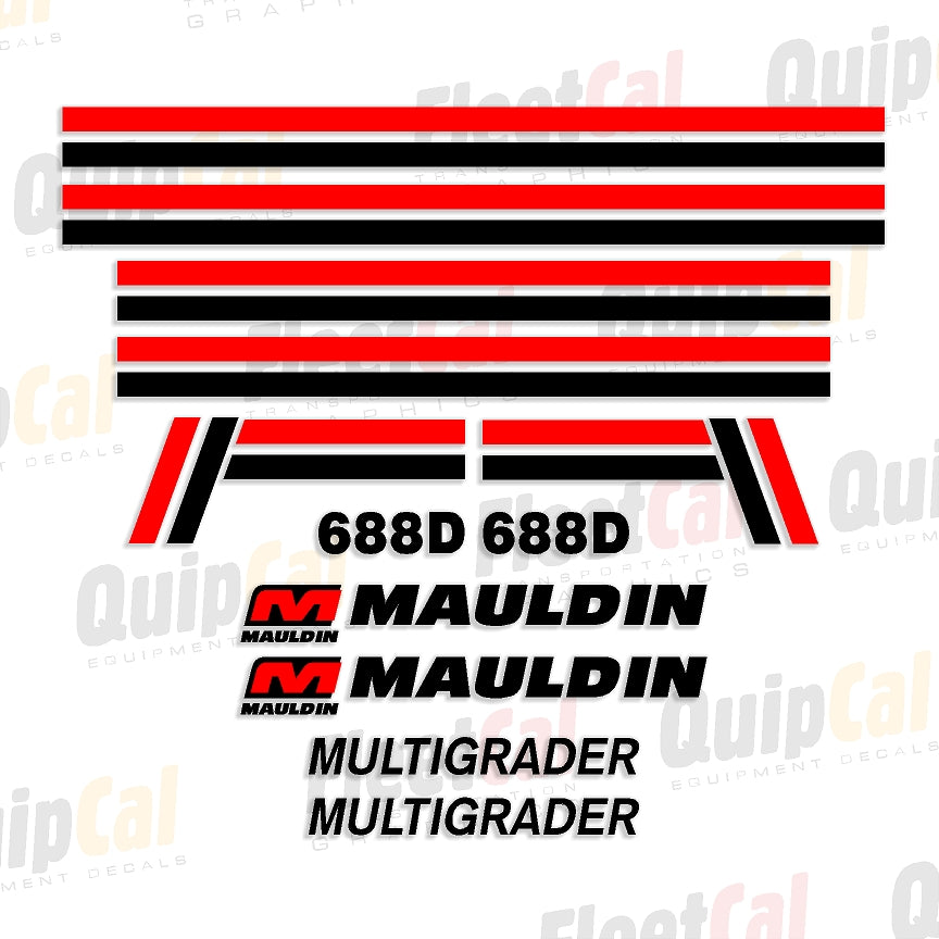 Mauldin Grader Decals