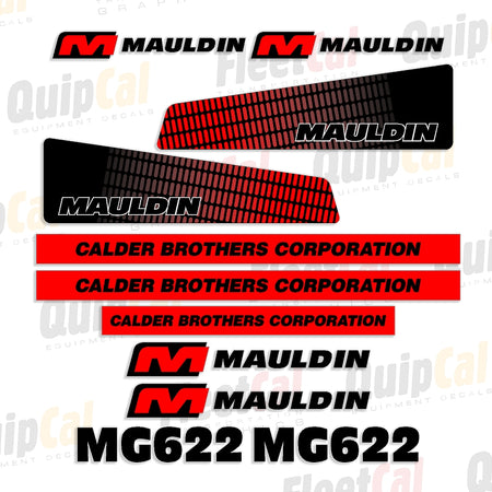 Mauldin Grader Decals