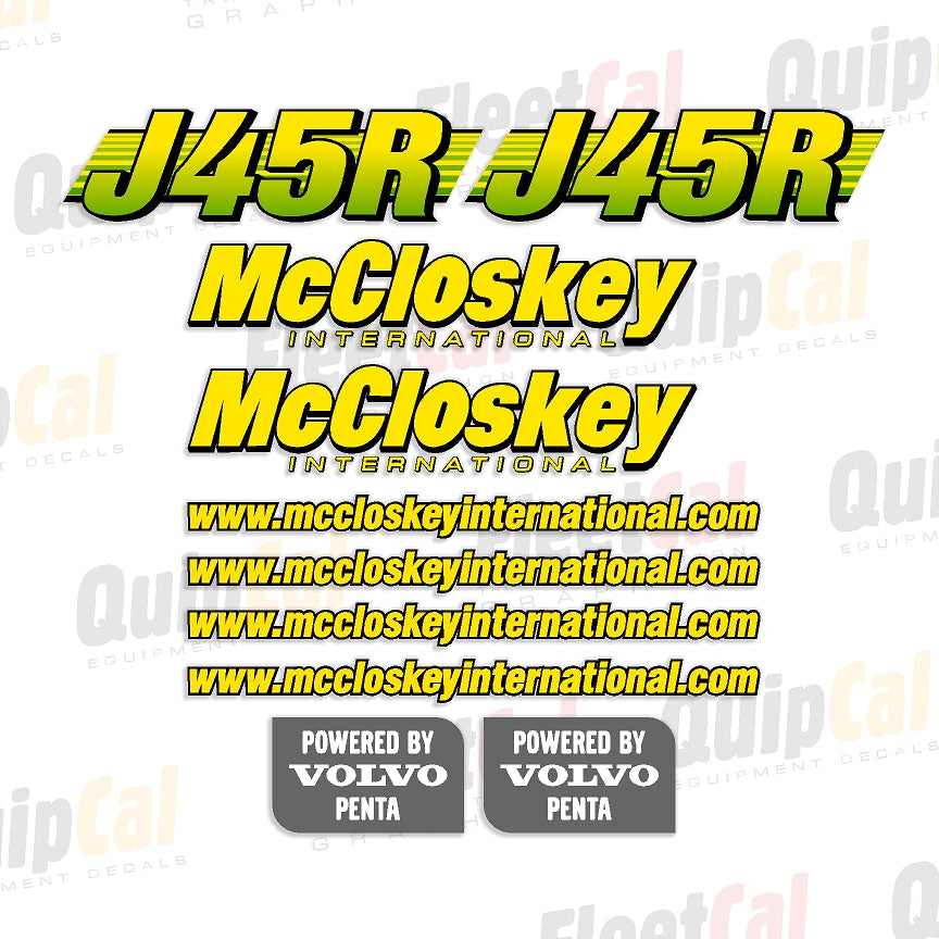 McCloskey Screen and Crusher Decals