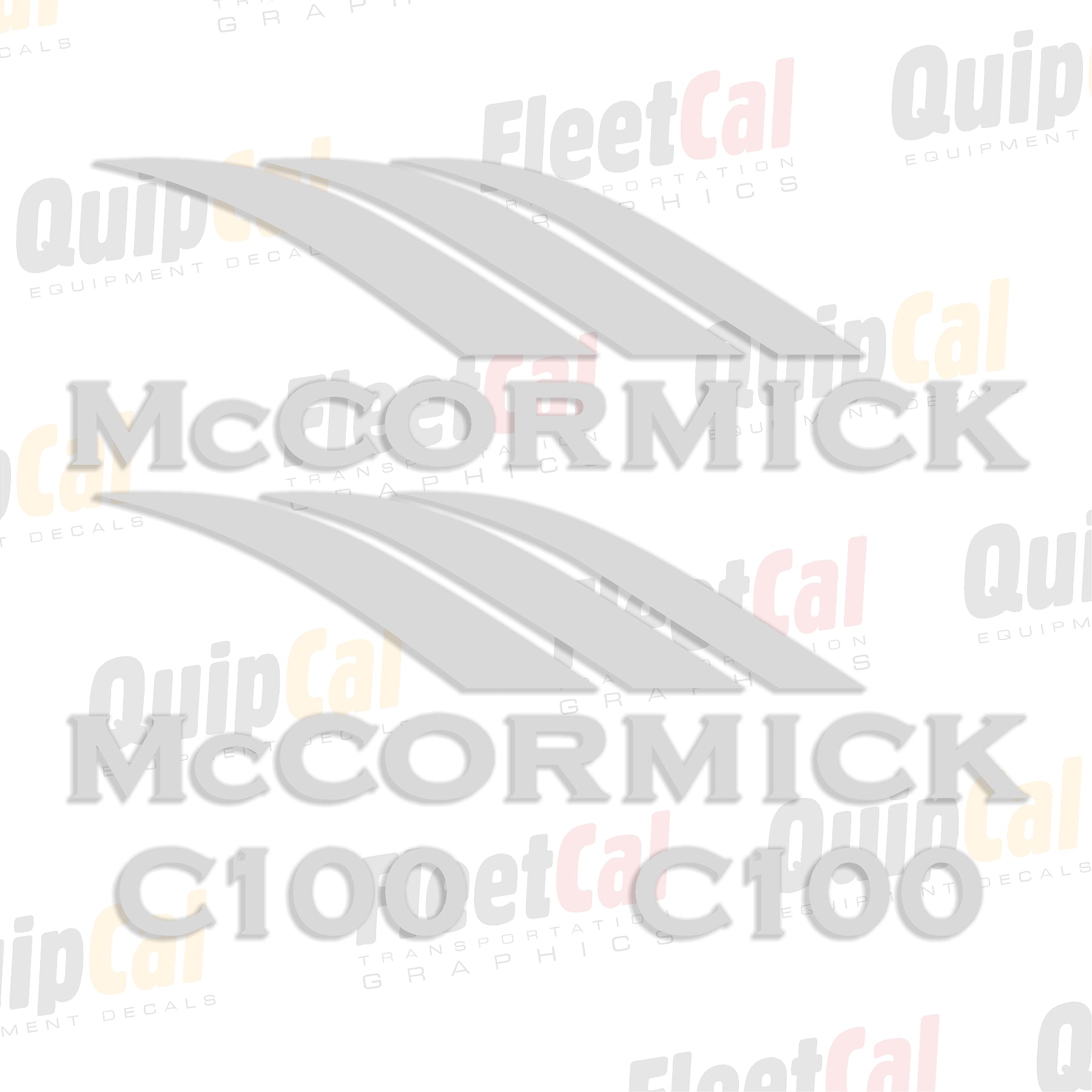 McCormick Tractor Decal Set