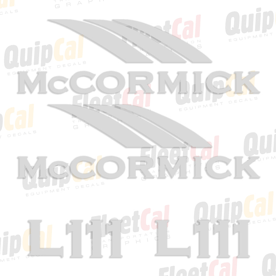 McCormick Front Loader Decal Set