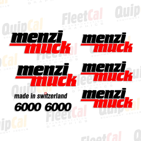 Menzi-Muck Excavator Decals