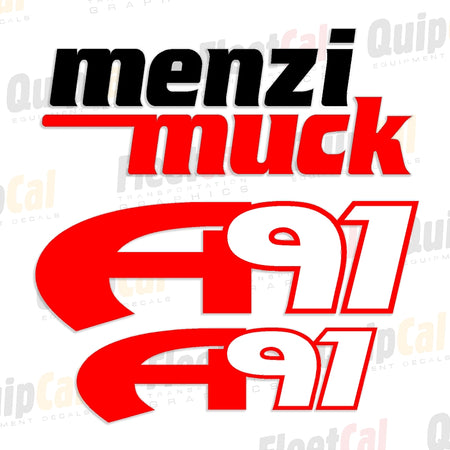 Menzi-Muck Excavator Decals