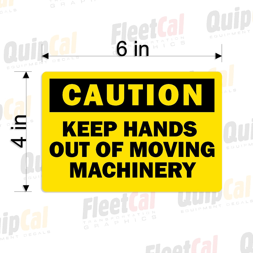 Miscellaneous Safety - Keep Hands Out Safety Decals (QTY 10)