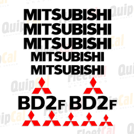 Mitsubishi Dozer Decal Set