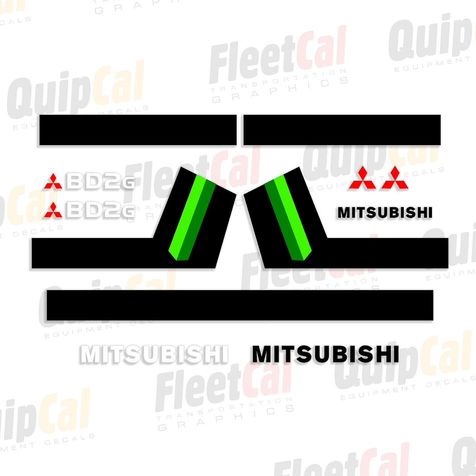 Mitsubishi Dozer Decal Set