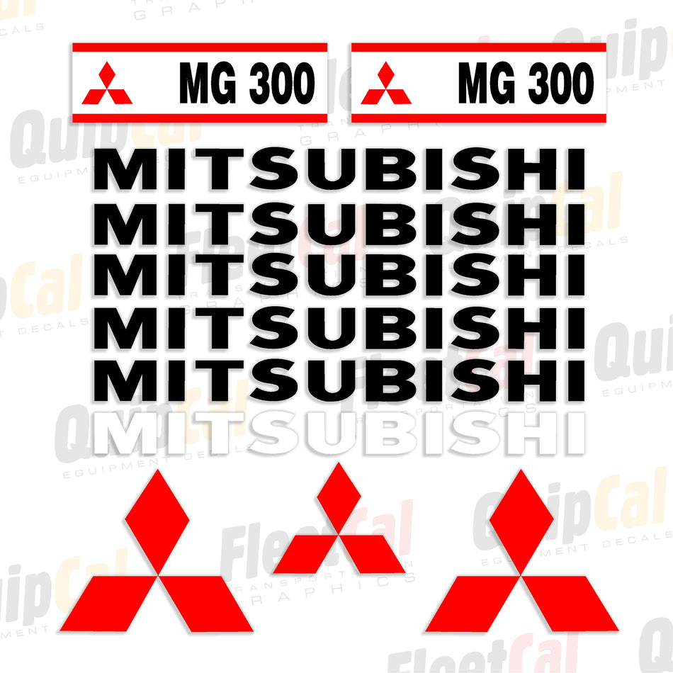 Mitsubishi Grader Decal Set