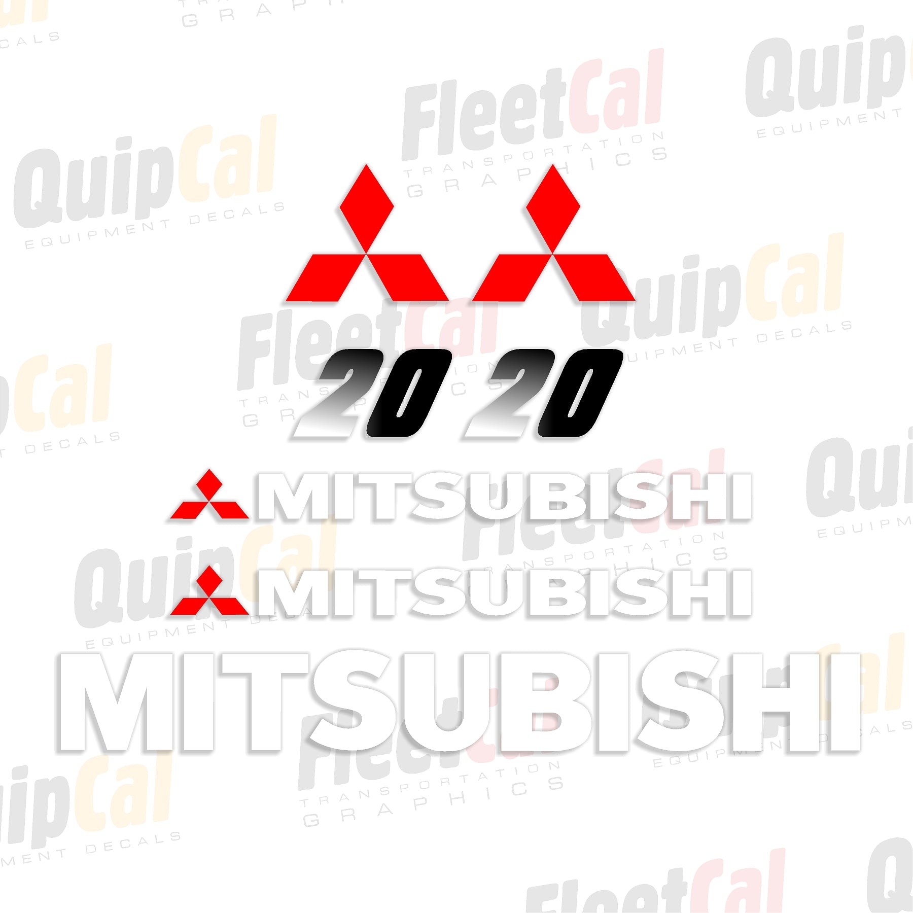 Decals for Mitsubishi Forklifts