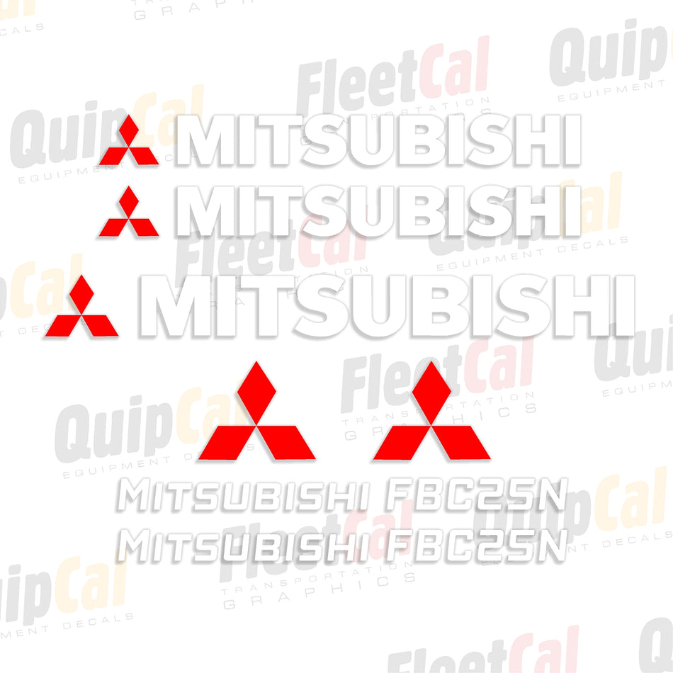 Decals for Mitsubishi Forklifts