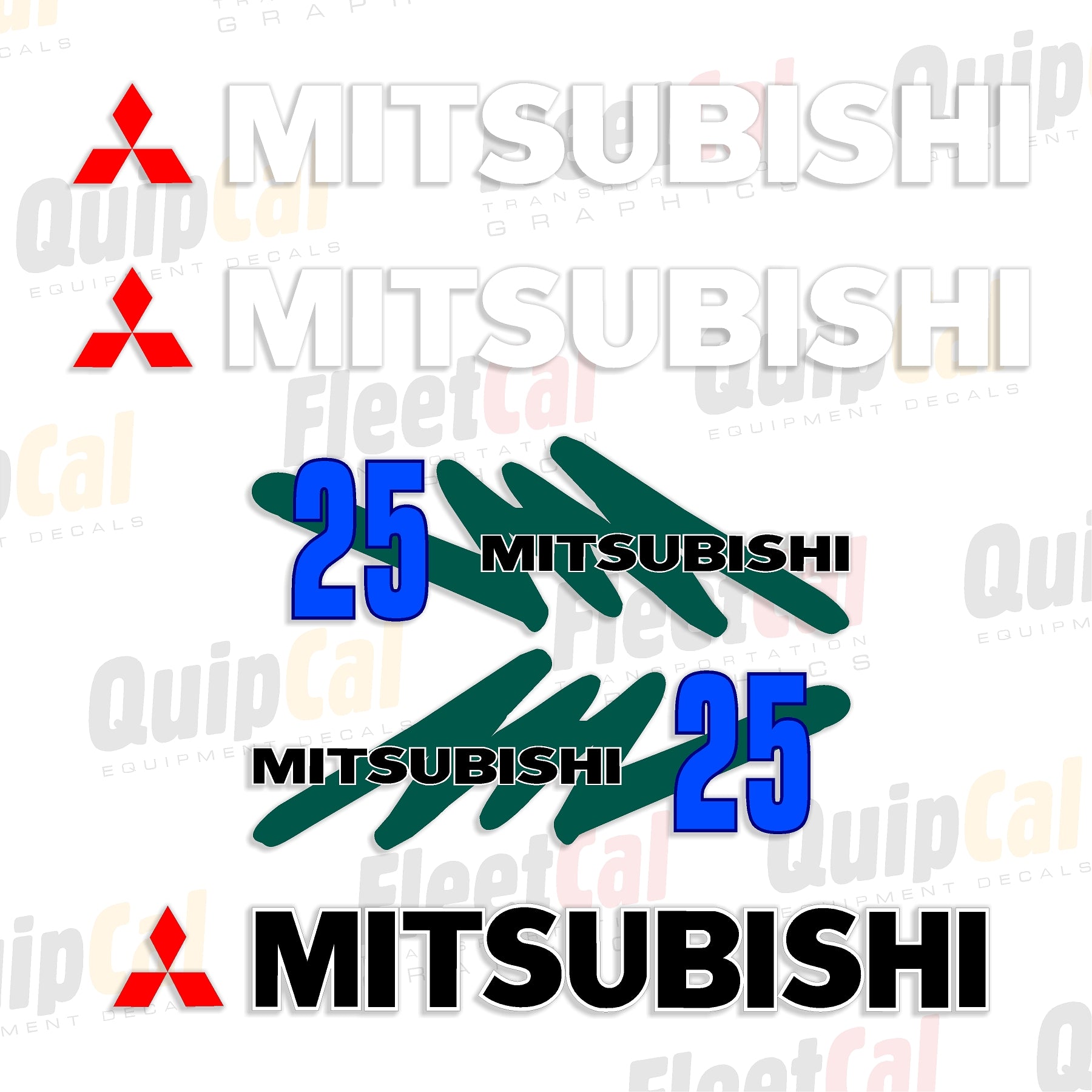 Decals for Mitsubishi Forklifts