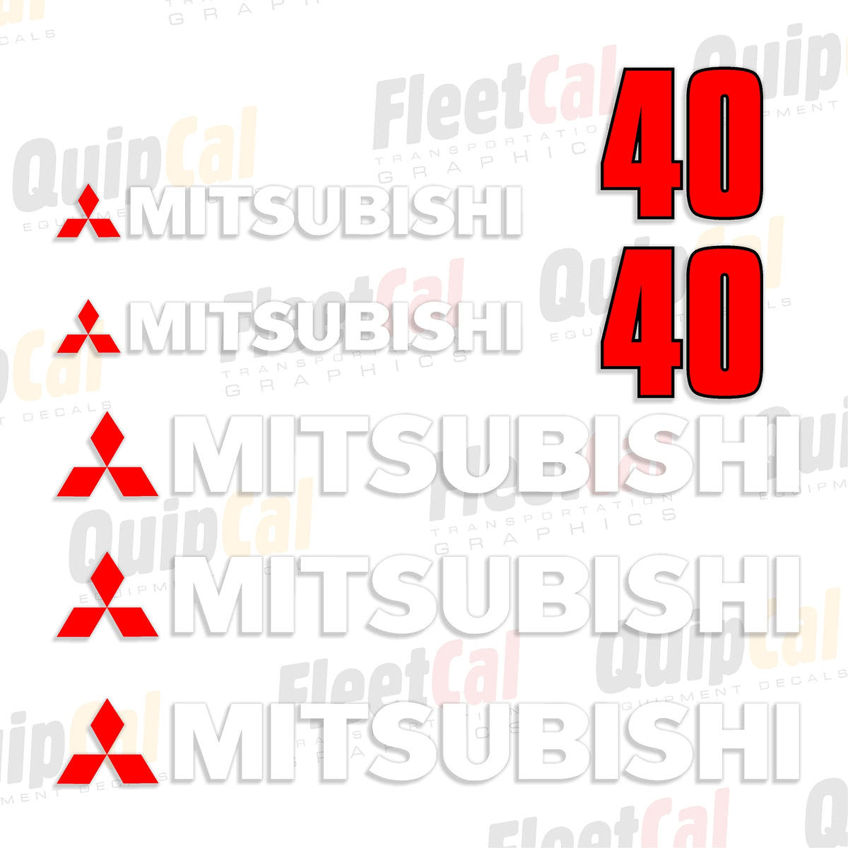 Decals for Mitsubishi Forklifts