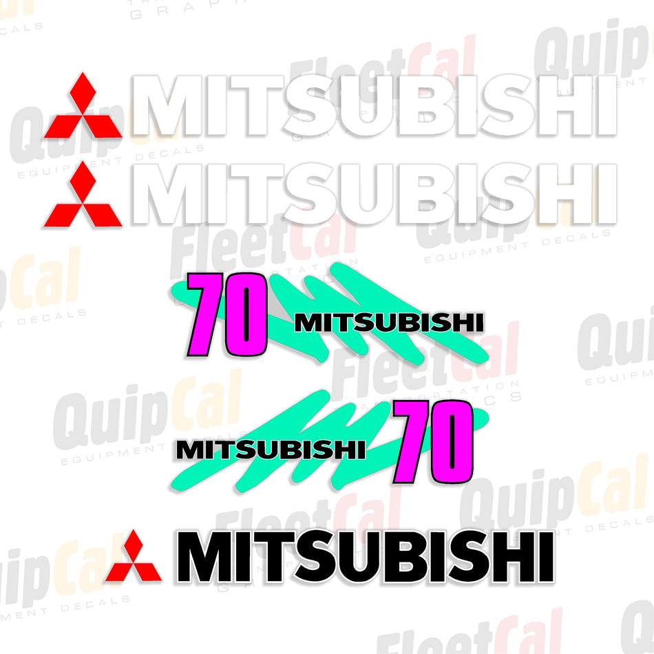 Decals for Mitsubishi Forklifts