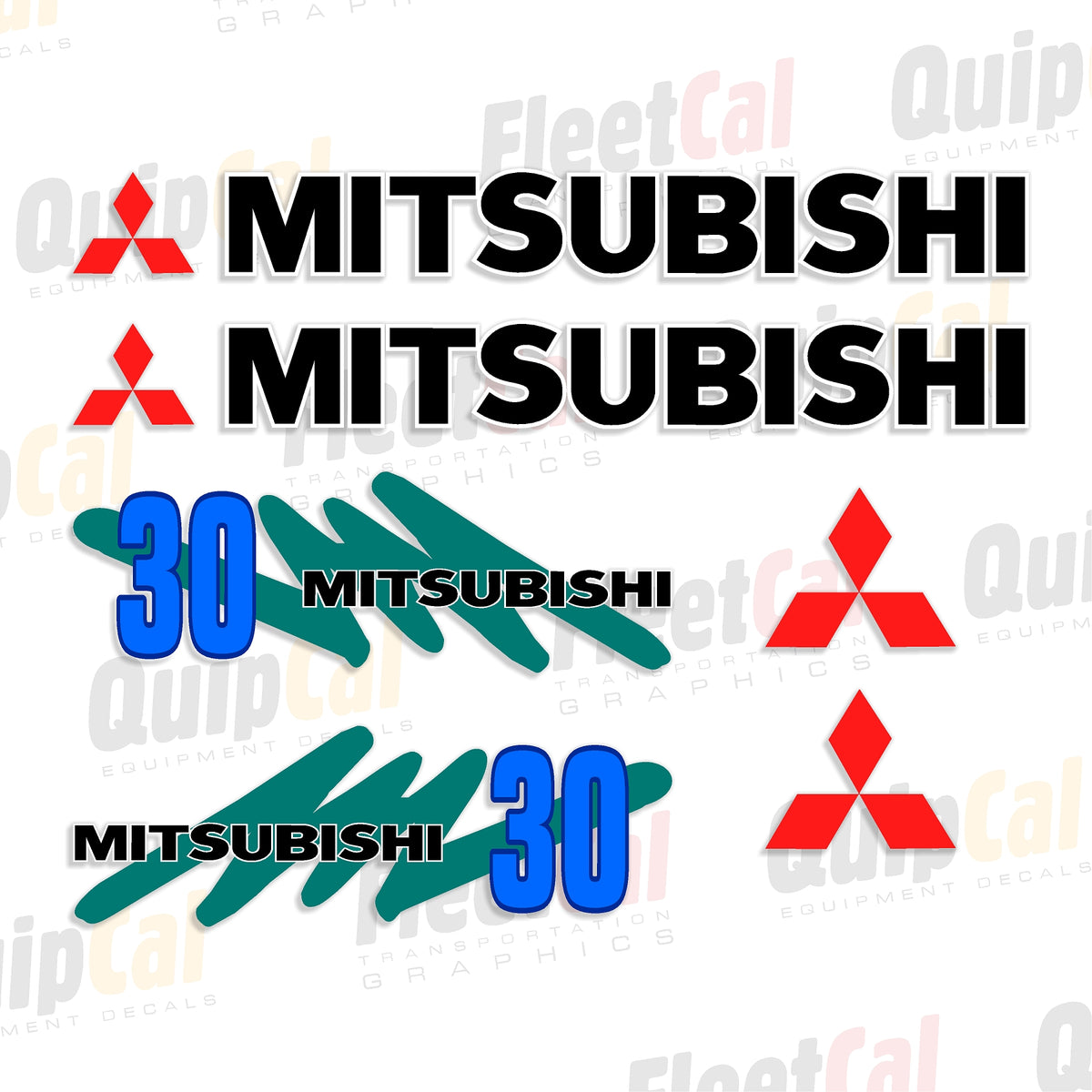 Decals for Mitsubishi Forklifts