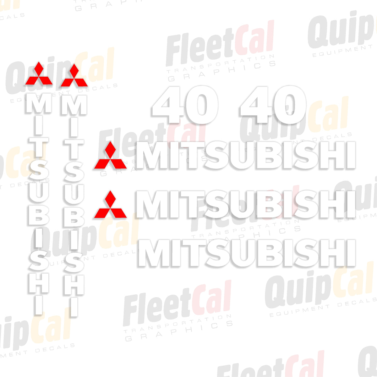 Decals for Mitsubishi Forklifts