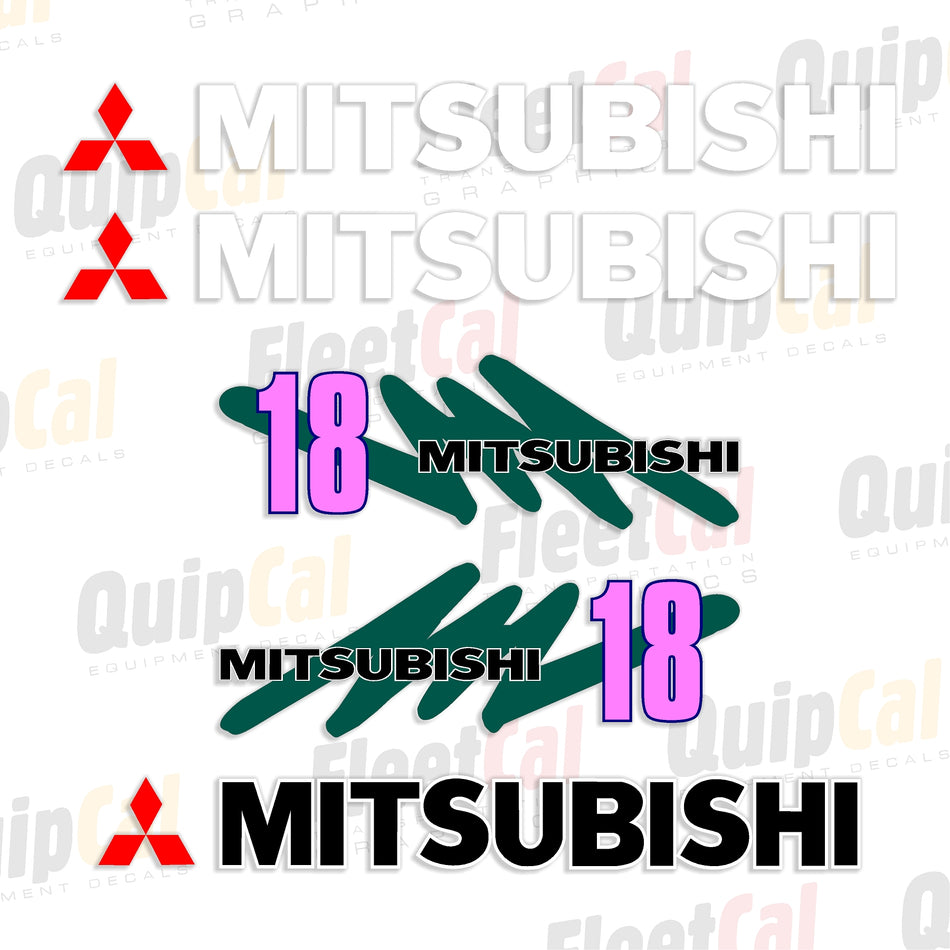 Decals for Mitsubishi Forklifts