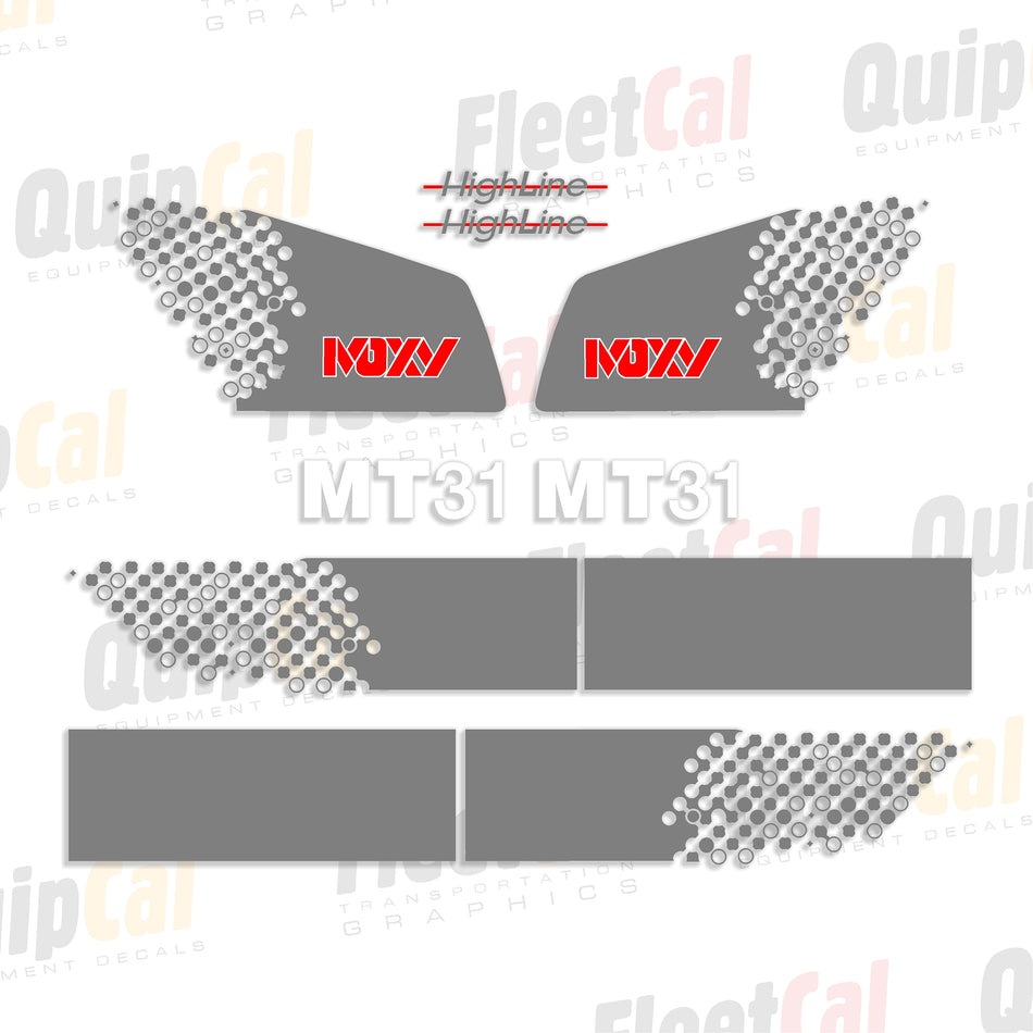 Moxy Haul Truck Decal Set