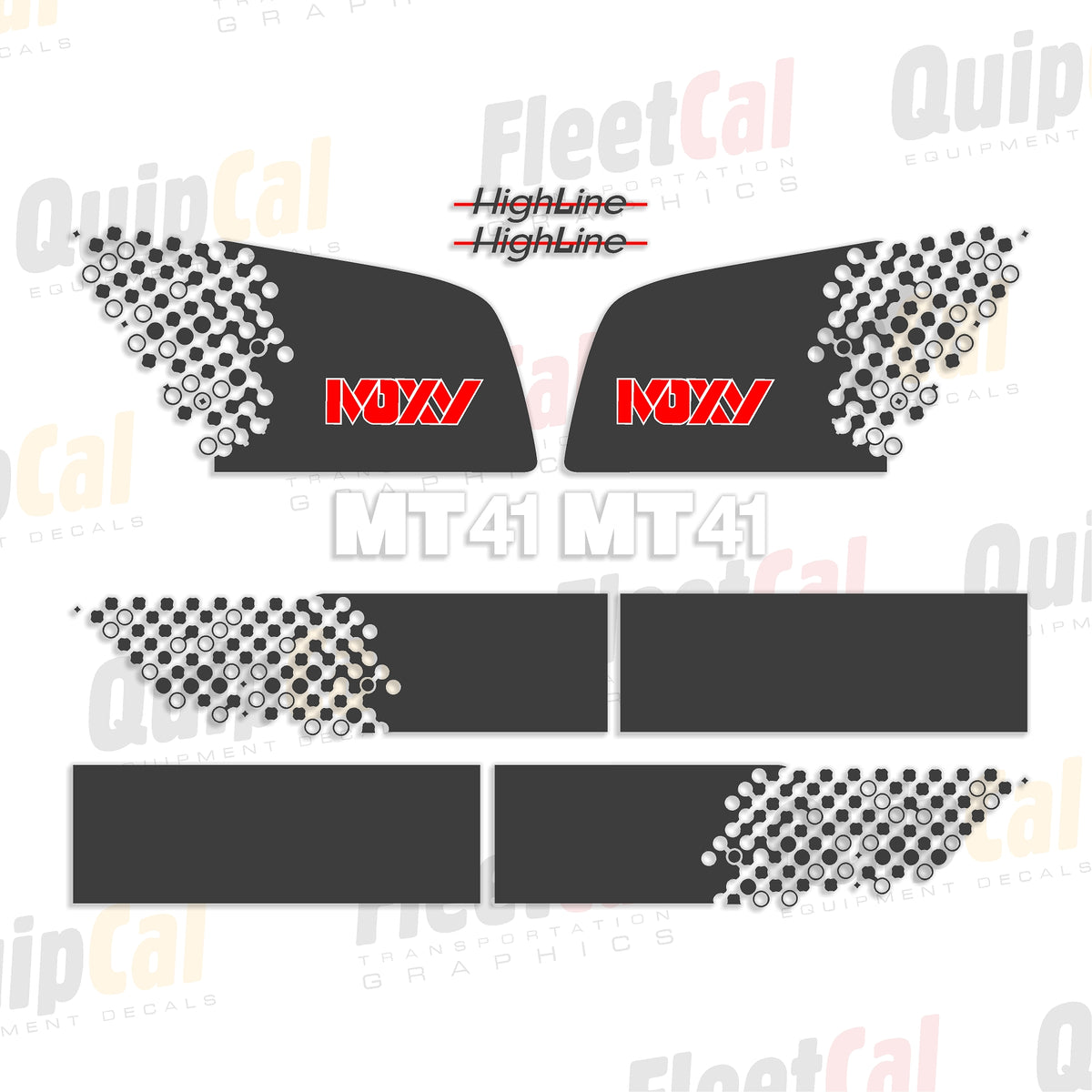 Moxy Haul Truck Decal Set