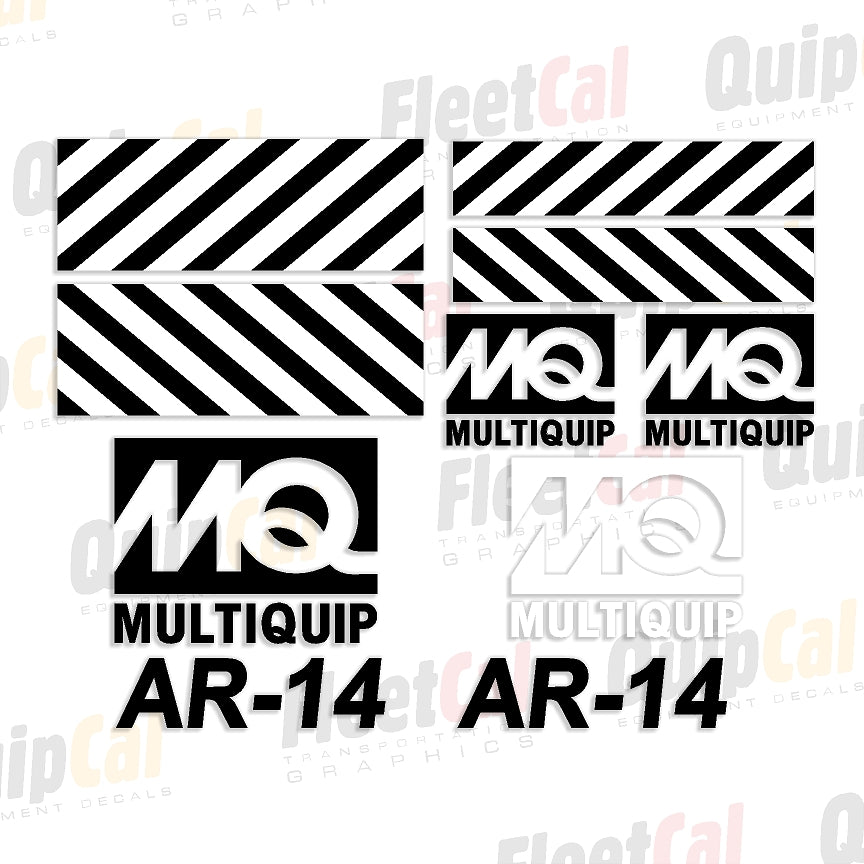 MultiQuip Roller Decals