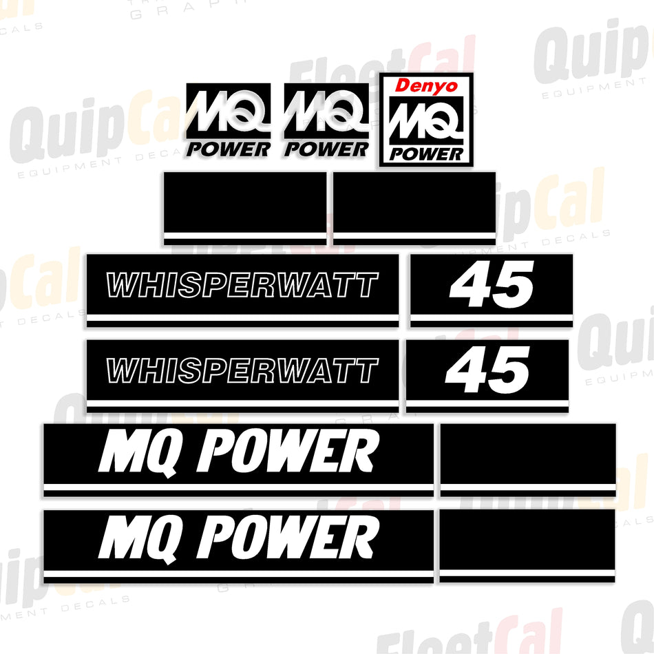 MultiQuip Generator Decal Set