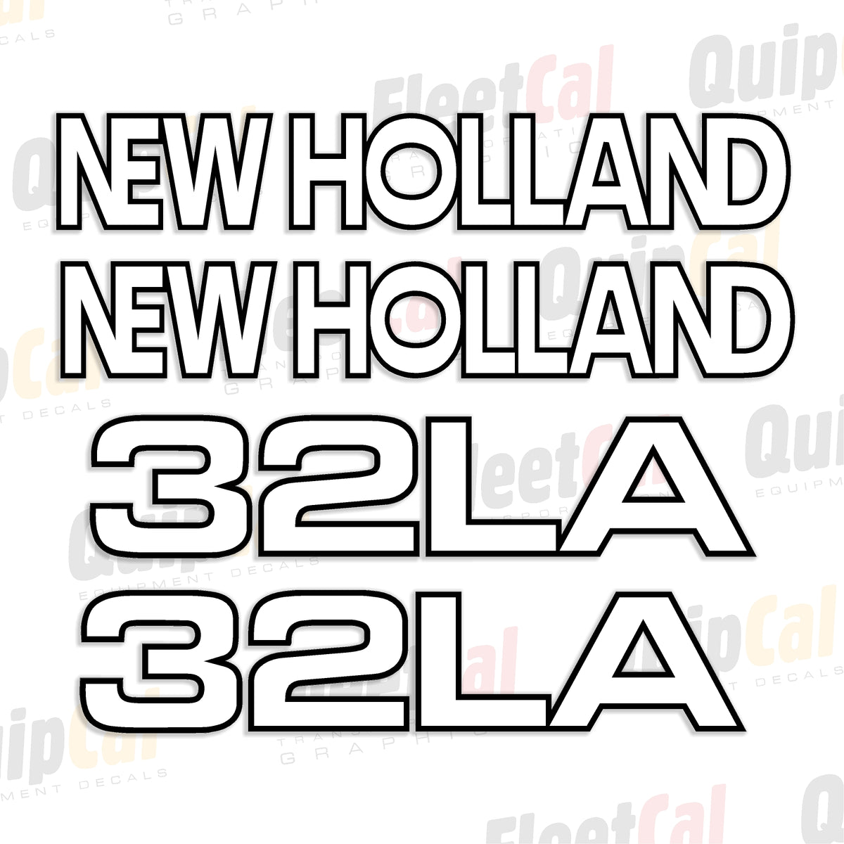 New Holland Front Loader Attachment Decal Set