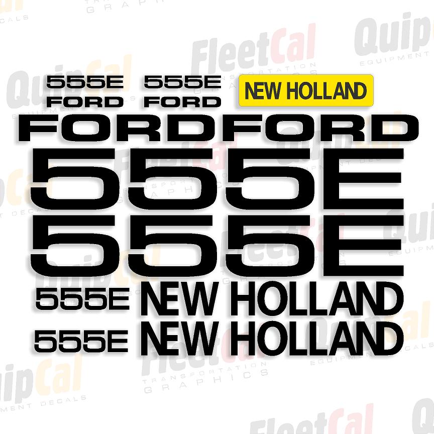 New Holland 555E Marking Decal Set