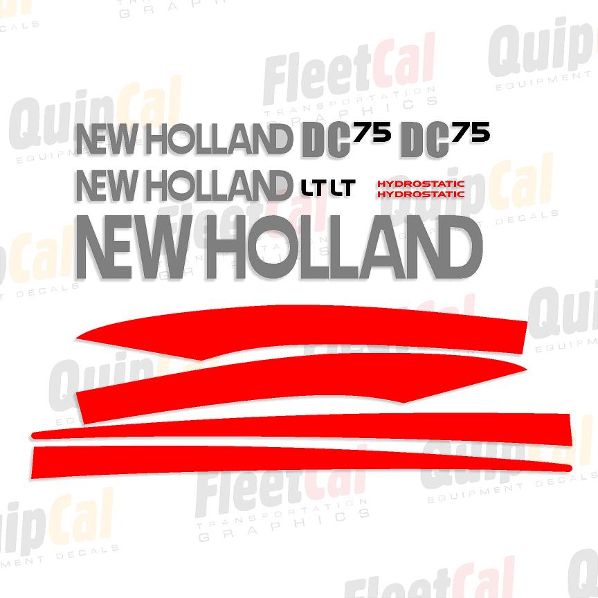 New Holland DC75 Marking Decal Set