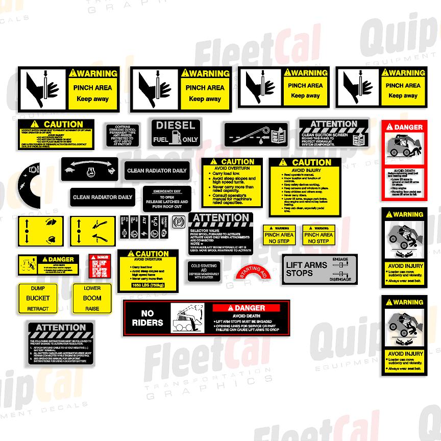 New Holland Early L Series Safety Decal Set – Truck and Equipment Decals