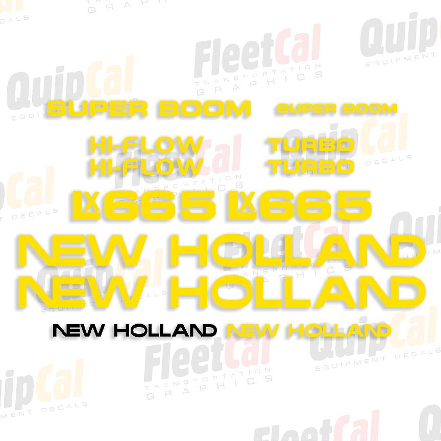 New Holland LX665 Marking Decal Set