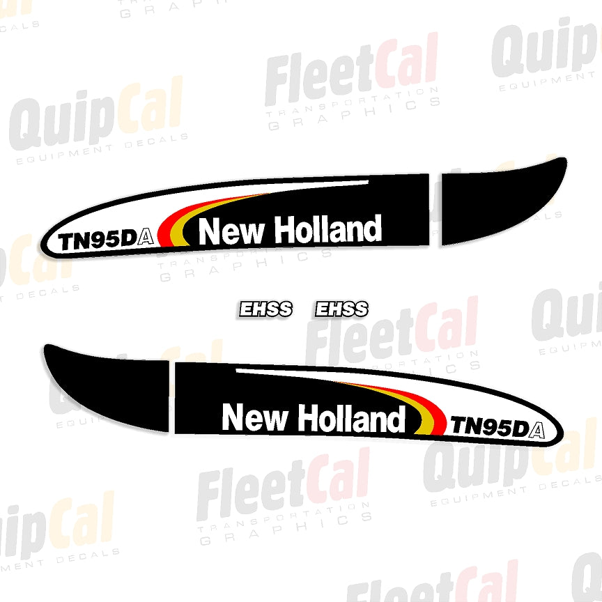 New Holland TN95DA Tractor Hood Early Model Marking Decal Set – Truck ...