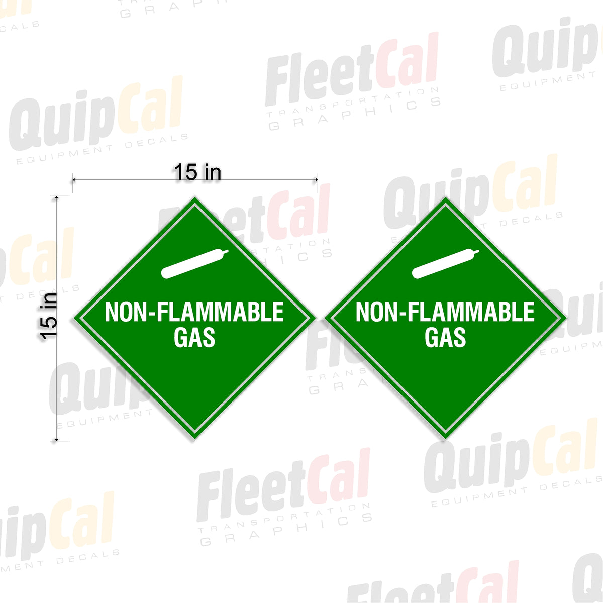 Non-Flammable Gas Placards