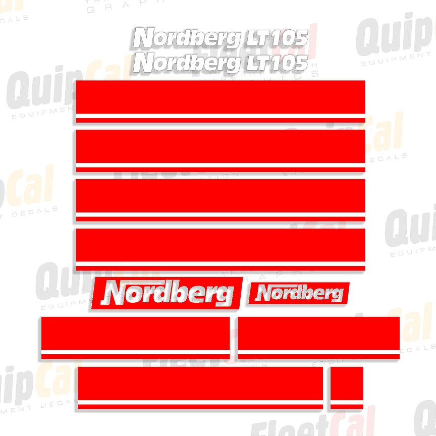 Nordberg Crusher Decal Set