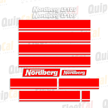 Nordberg Crusher Decal Set