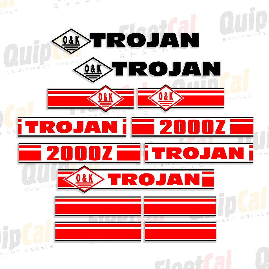 O&K Trojan Decals