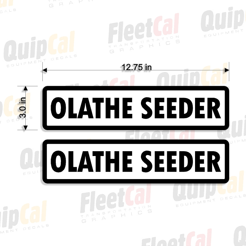 Olathe Turf Equipment Decals