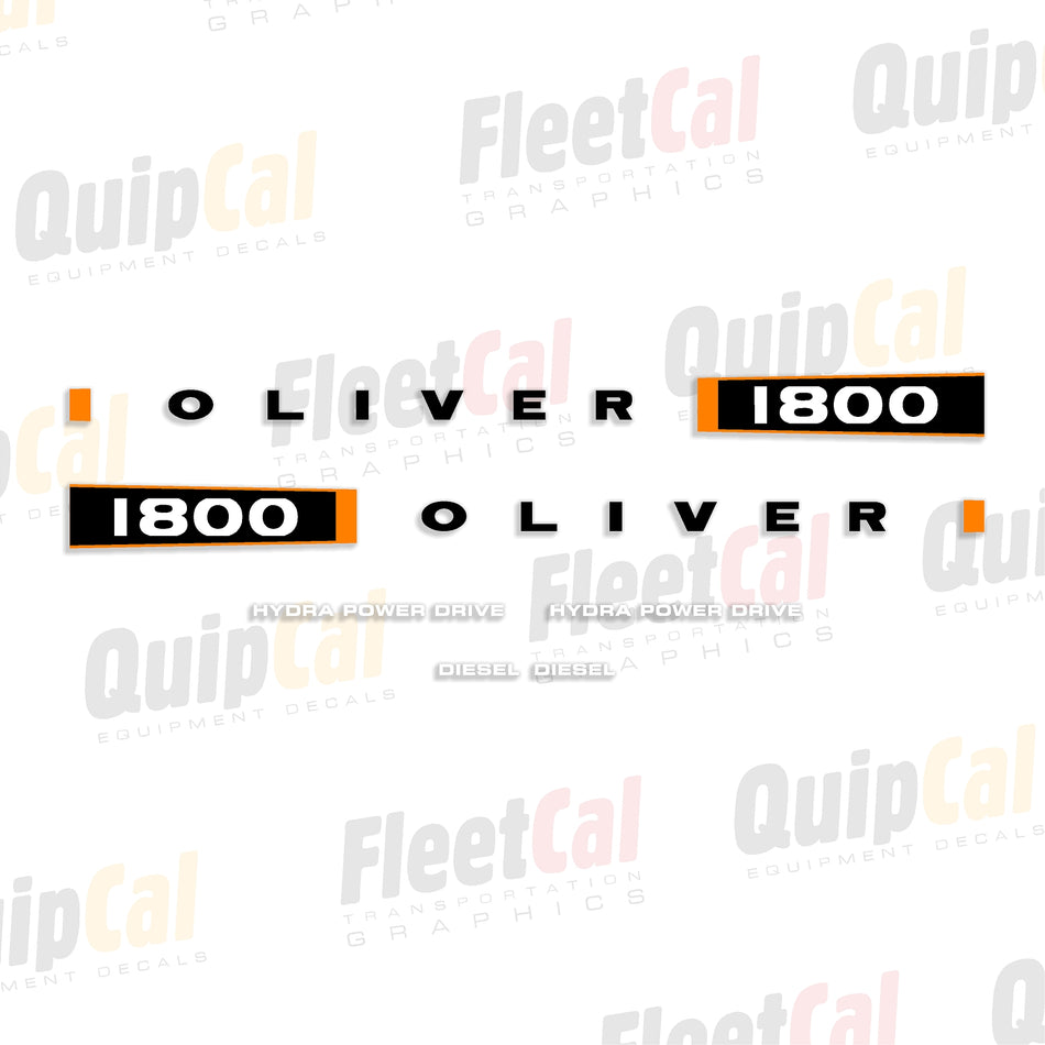 Oliver Tractor Decals